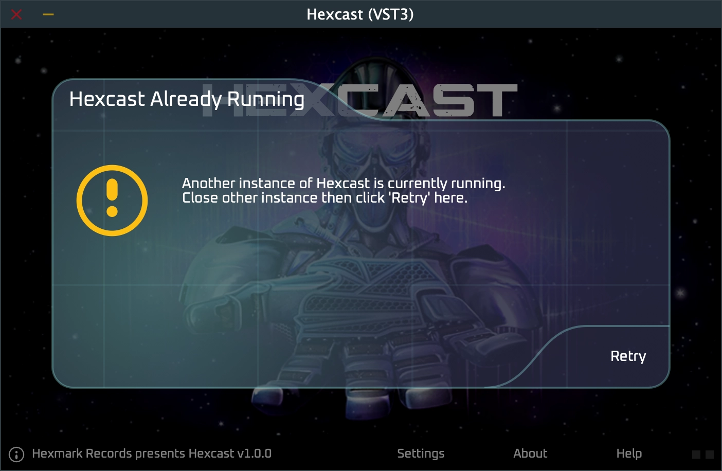 Hexcast Already Running