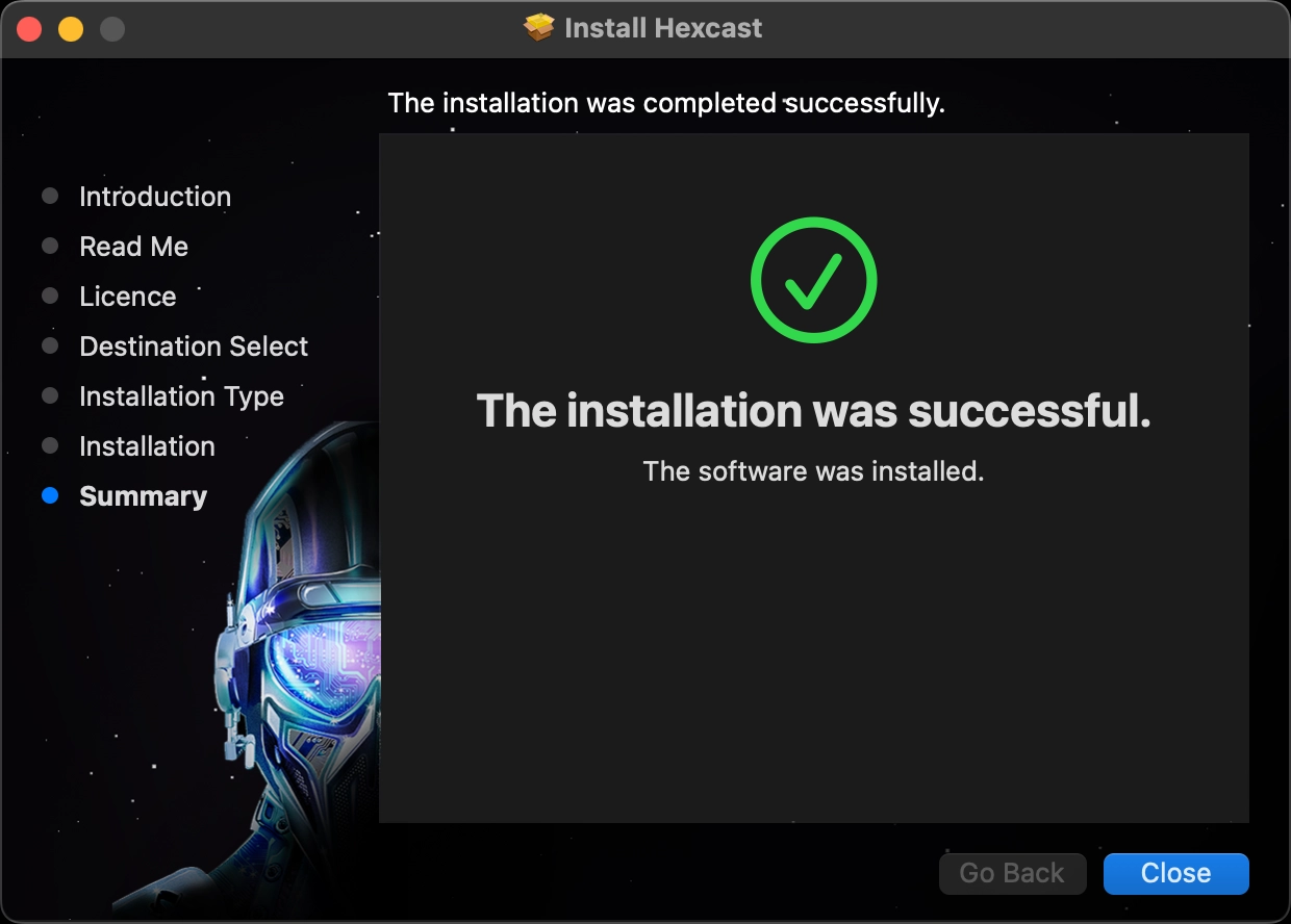 Mac Install Start